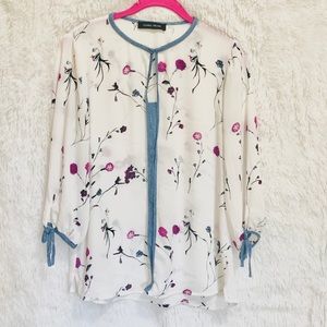 COPY - Ivanka trump women’s florals blouse size s/p